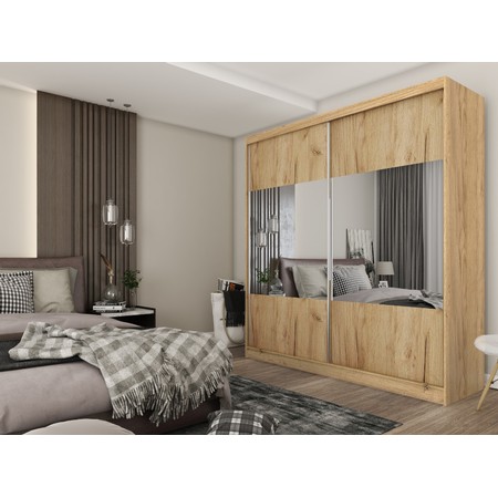 Kvalitní Šatní Skříň Celeste 200 cm Dub artisan Furniture