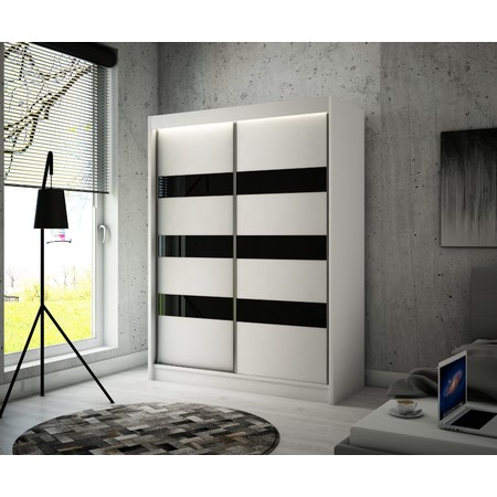 Kvalitní Šatní Skříň Solit 250 cm Bílý Mat Furniture