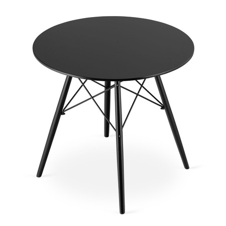 Étkezőasztal TODI 80 cm - fekete/fekete Signal-butor