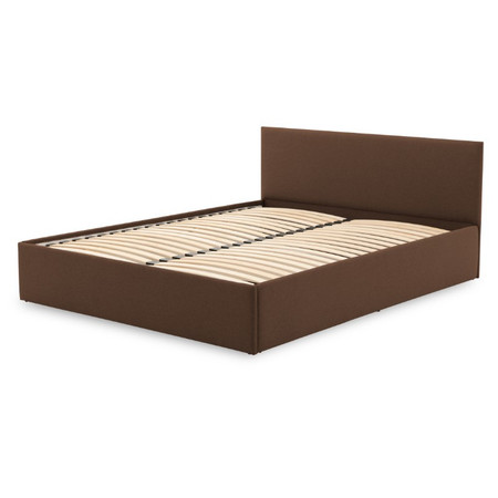 Čalouněná postel LEON bez matrace rozměr 160x200 cm Hnědá Signal-butor