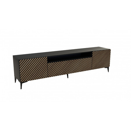 TV asztal RTV Sento Craft tölgy-fekete 200 cm Furniture