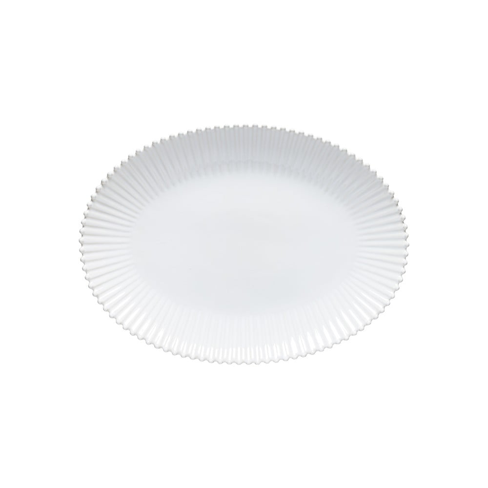 Fehér agyagkerámia szervírozó tányér 37x51 cm Pearl – Costa Nova