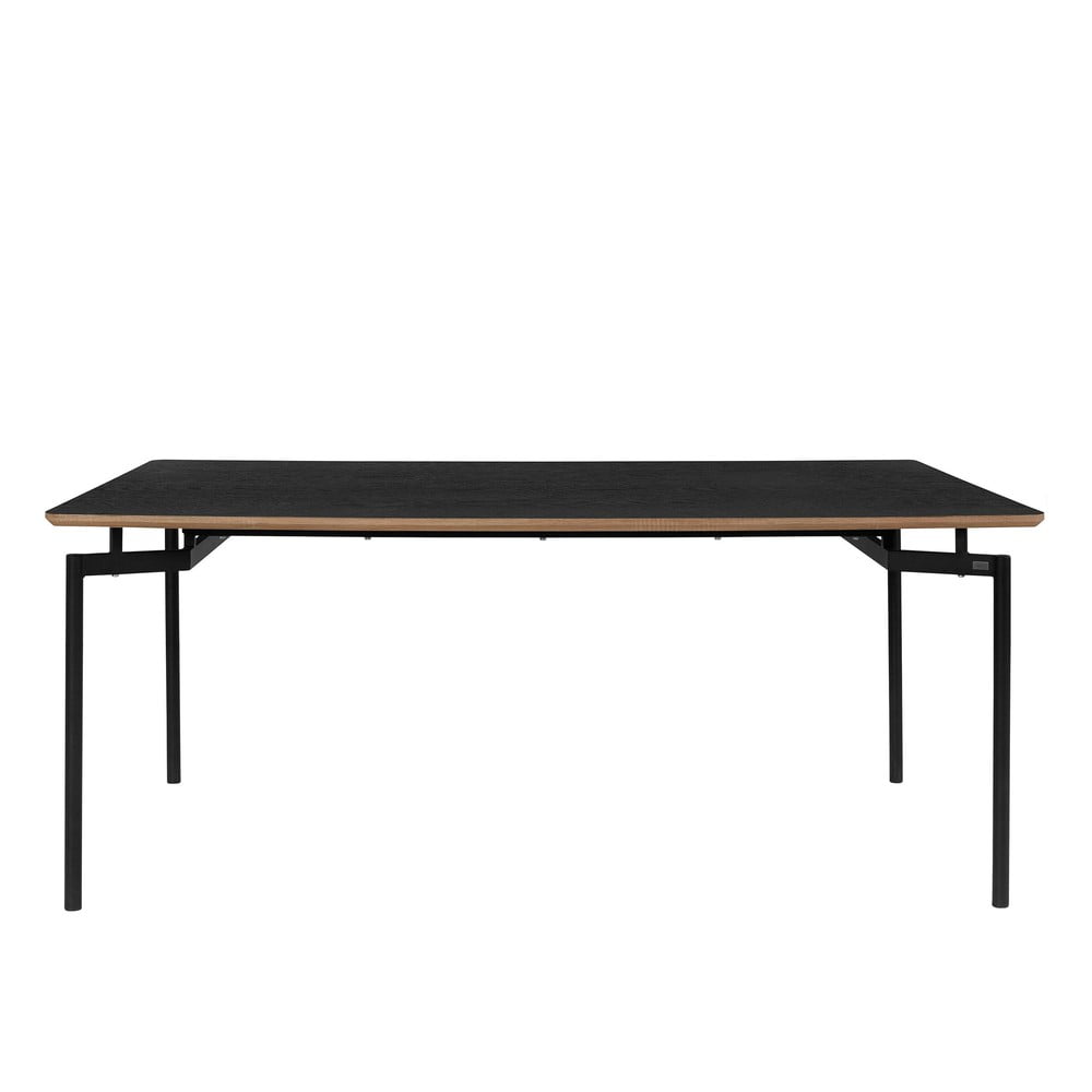 Fekete étkezőasztal 90x180 cm Aldo – Støraa