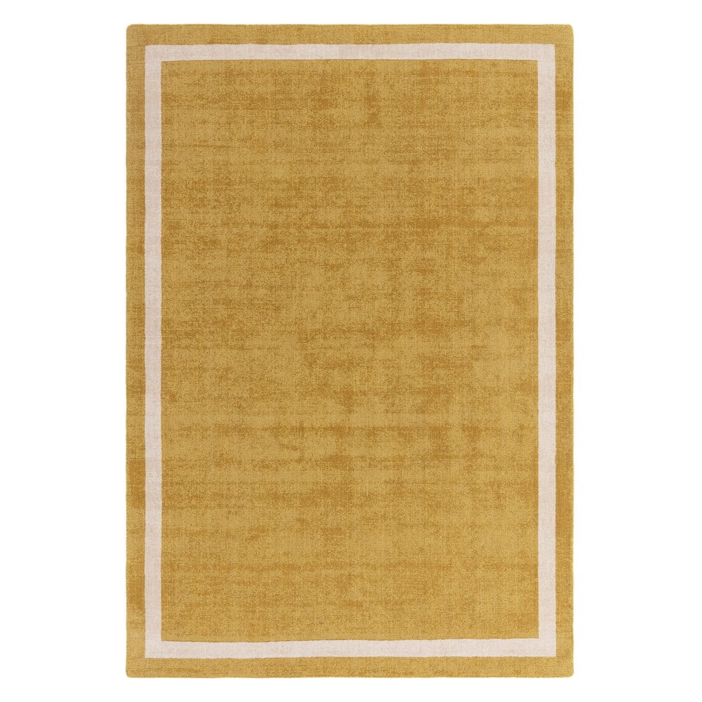 Okkersárga kézi szövésű gyapjú szőnyeg 160x230 cm Albi – Asiatic Carpets