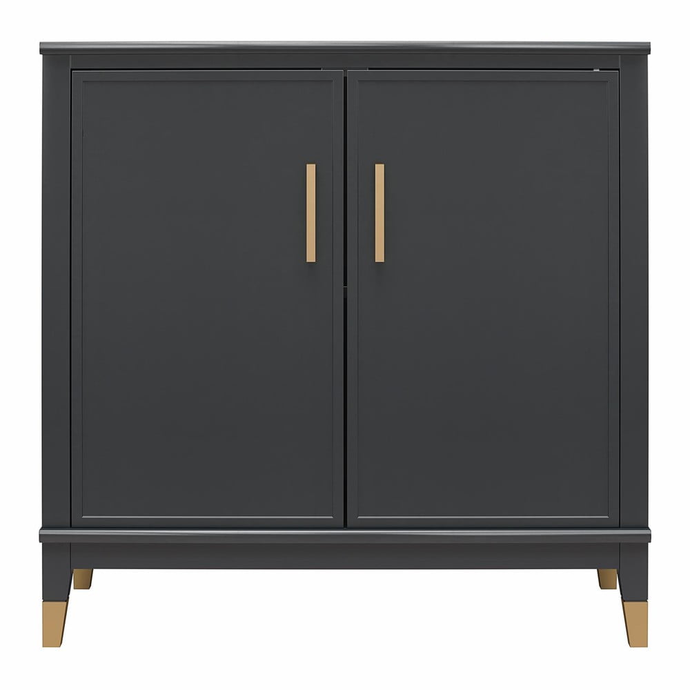Fekete szekrény 84x84 cm Westerleigh – CosmoLiving by Cosmopolitan
