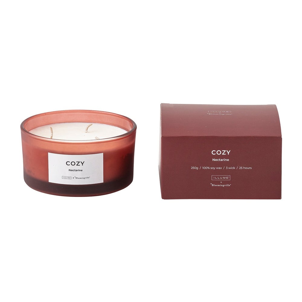 Illatos gyertya égési idő 25 ó Cozy Nectarine – ILLUME x Bloomingville