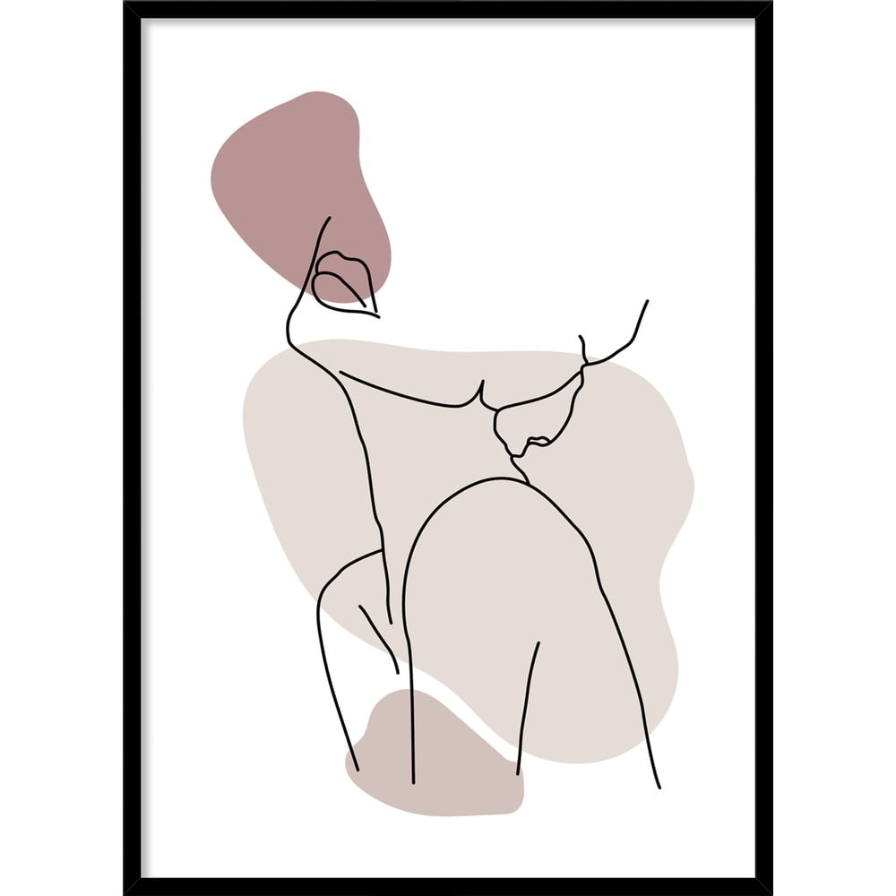 Kép 50x70 cm Woman Pink – Styler