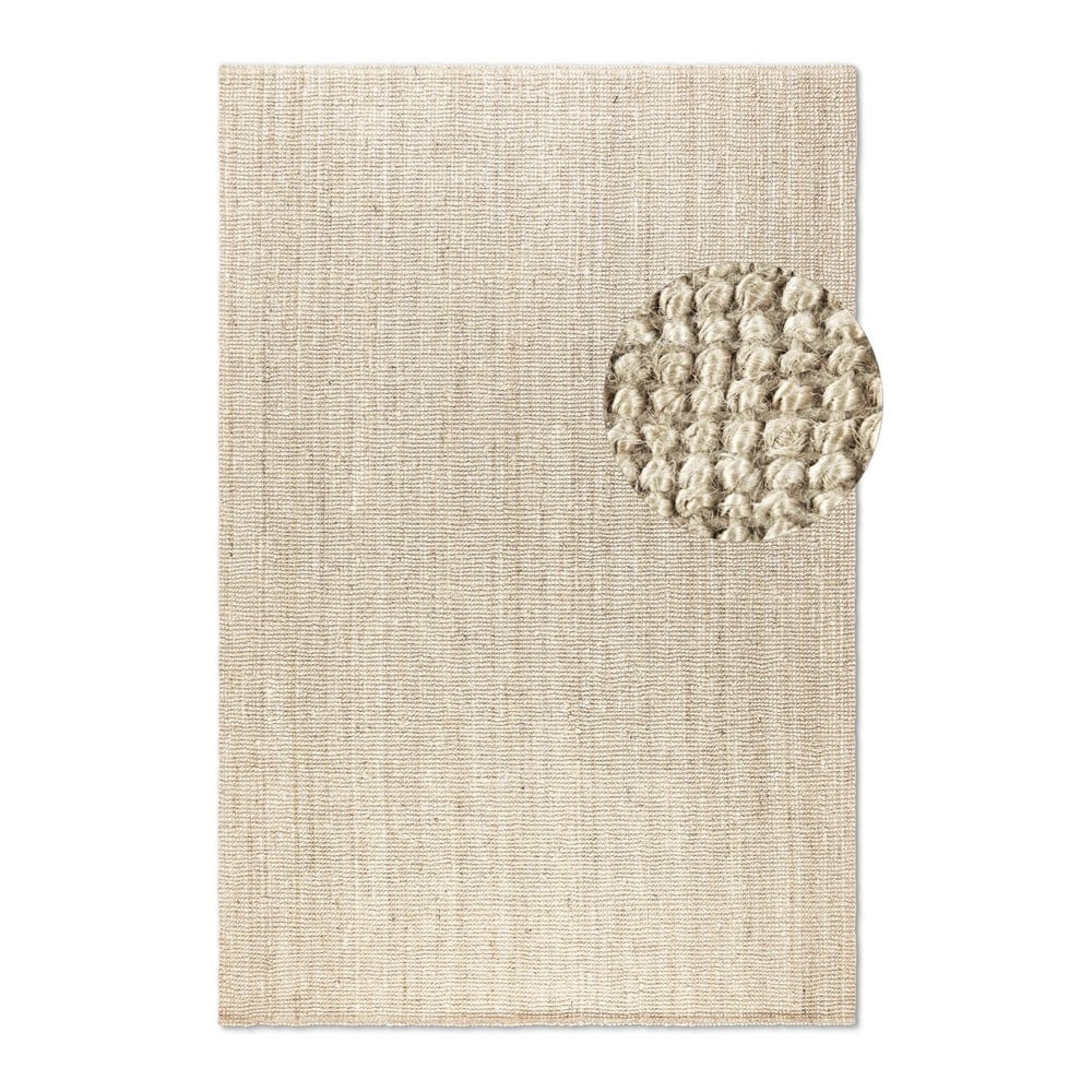 Krémszínű juta szőnyeg 160x230 cm Bouclé – Hanse Home