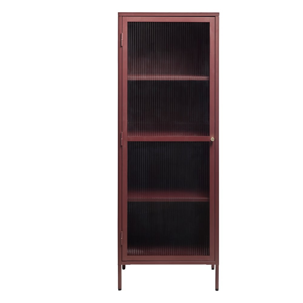 Piros fém tálalószekrény 58x160 cm Bronco – Unique Furniture