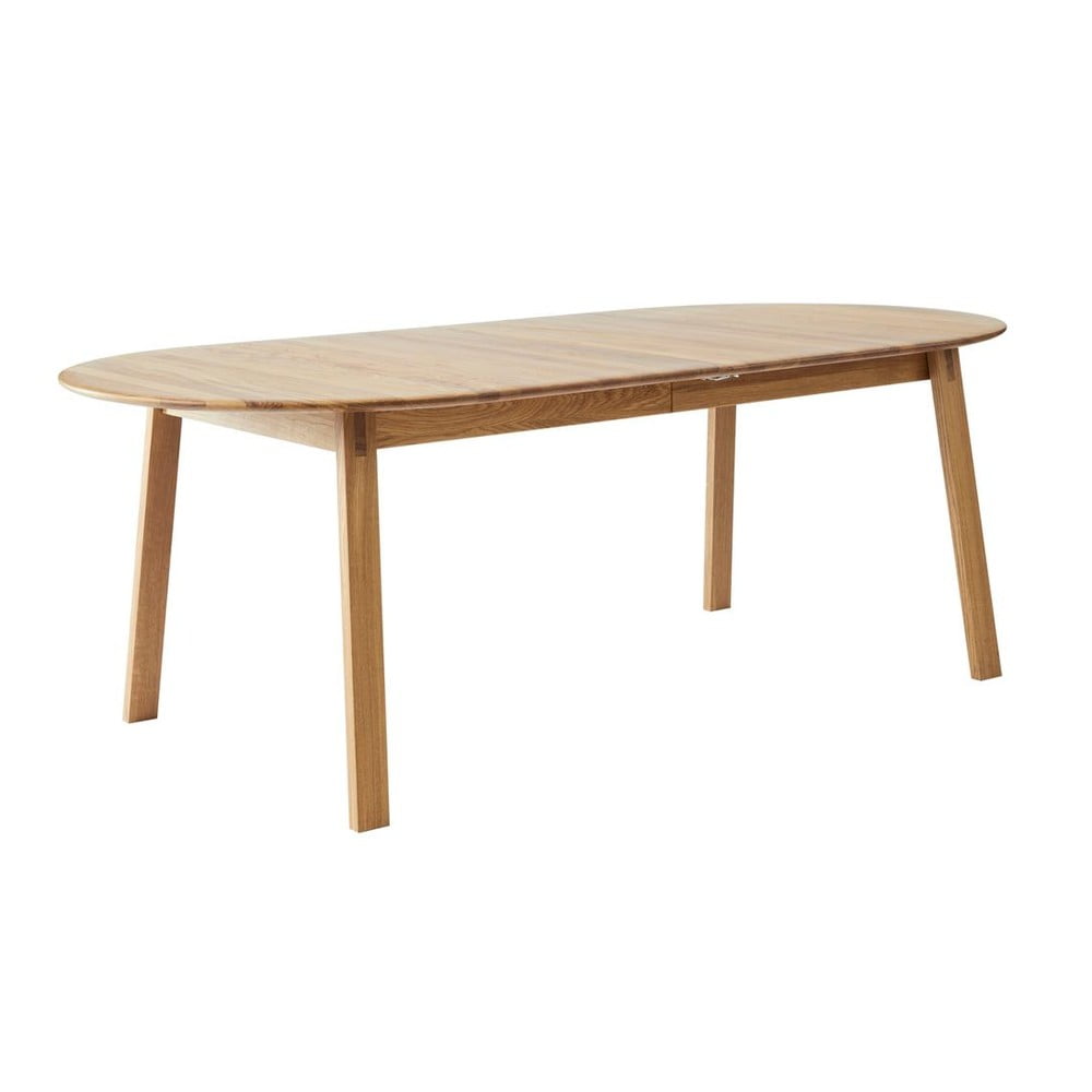 Tölgyfa bővíthető étkezőasztal hosszabbító asztallappal 100x220 cm Amalfi – Hammel Furniture