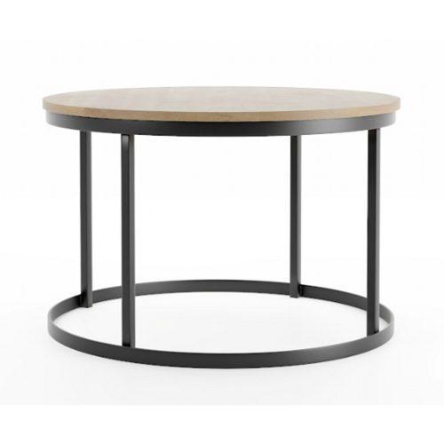 OLO dohányzóasztal (sonoma tölgy / fekete) T-TABLE