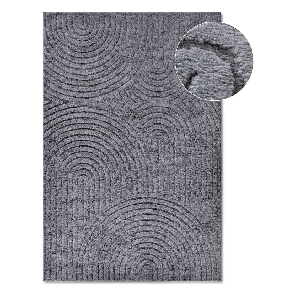 Antracitszürke szőnyeg 80x120 cm Panglao New York Anthracite – Elle Decoration