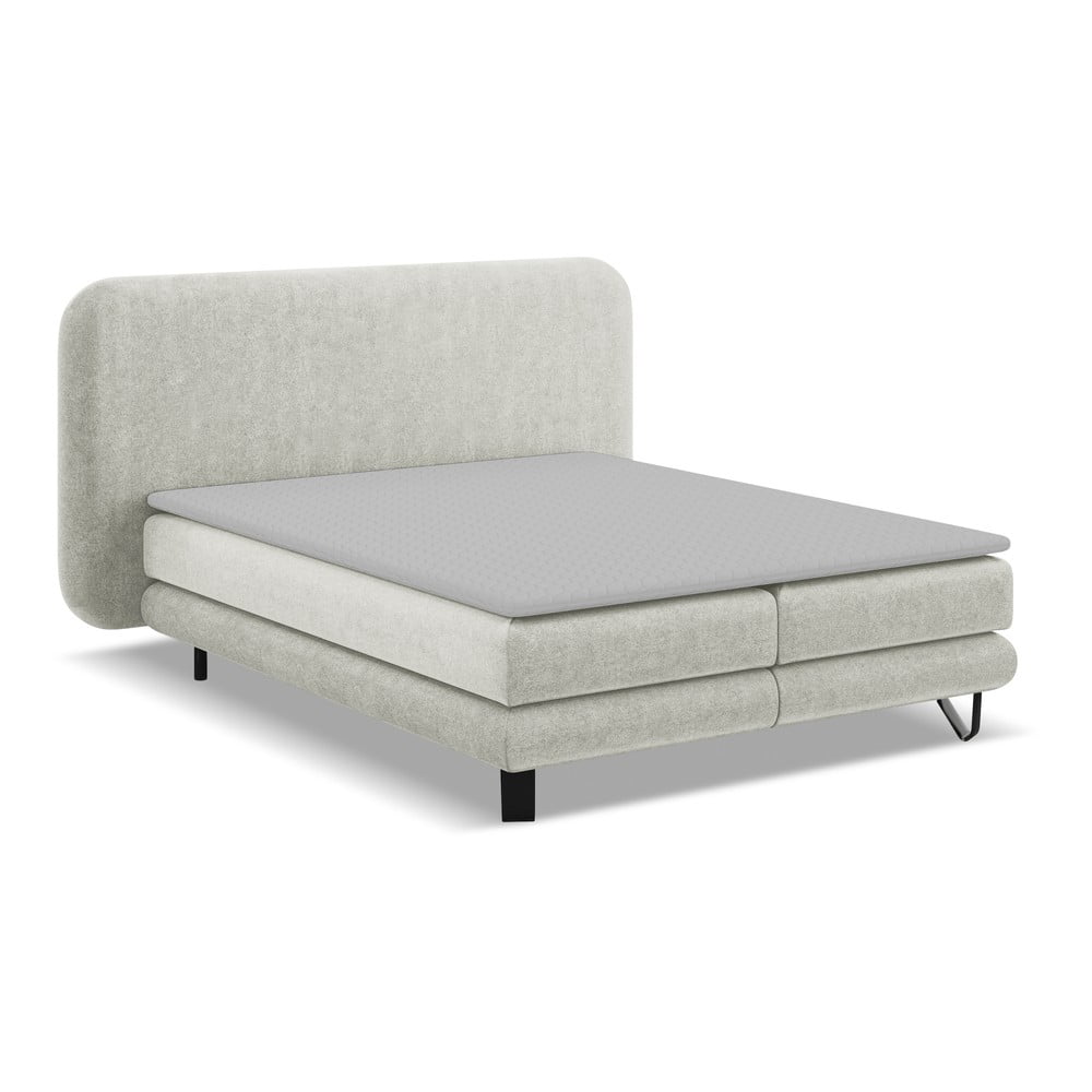Bézs boxspring ágy 160x200 cm Ilima – Makamii