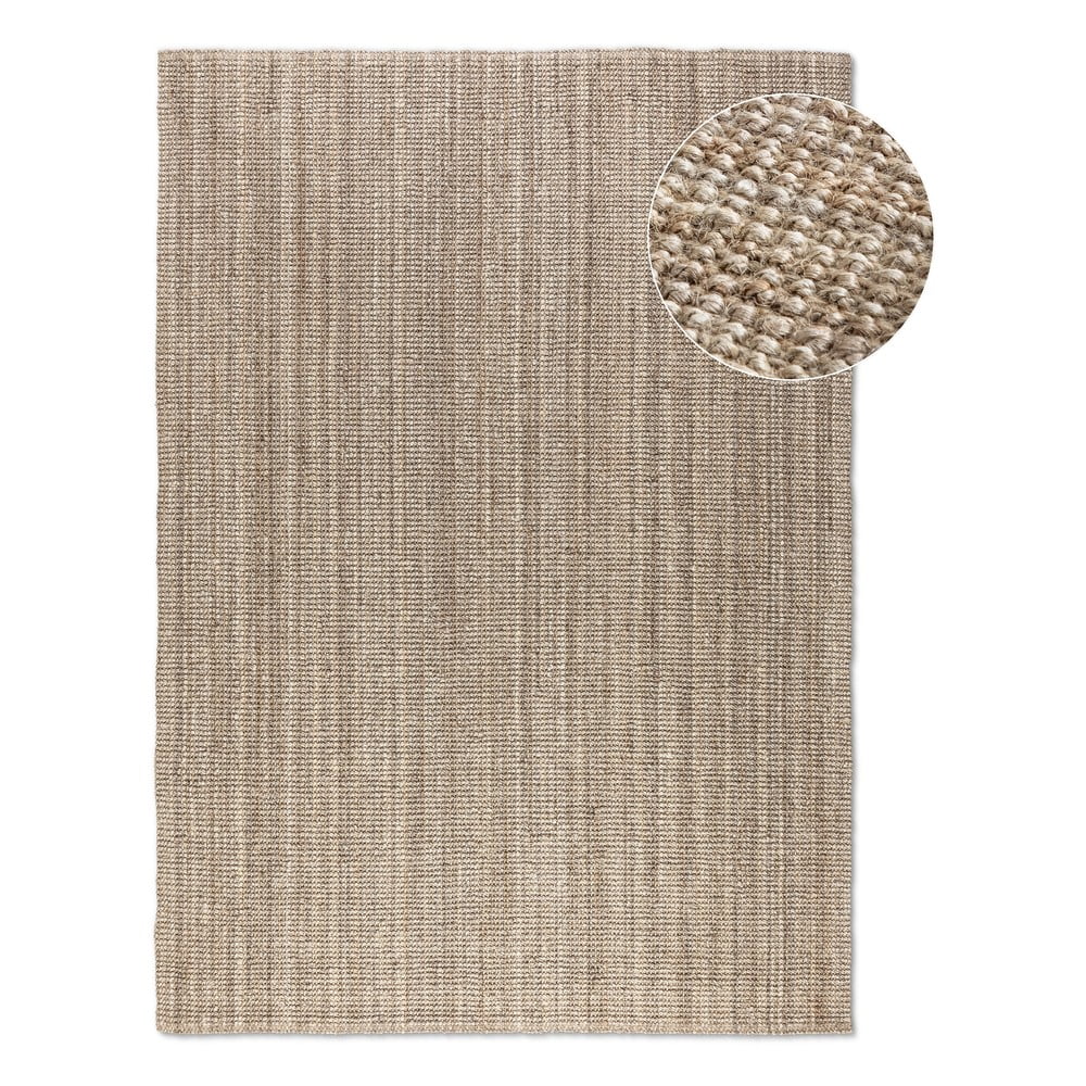 Bézs juta szőnyeg 160x230 cm Bouclé – Hanse Home