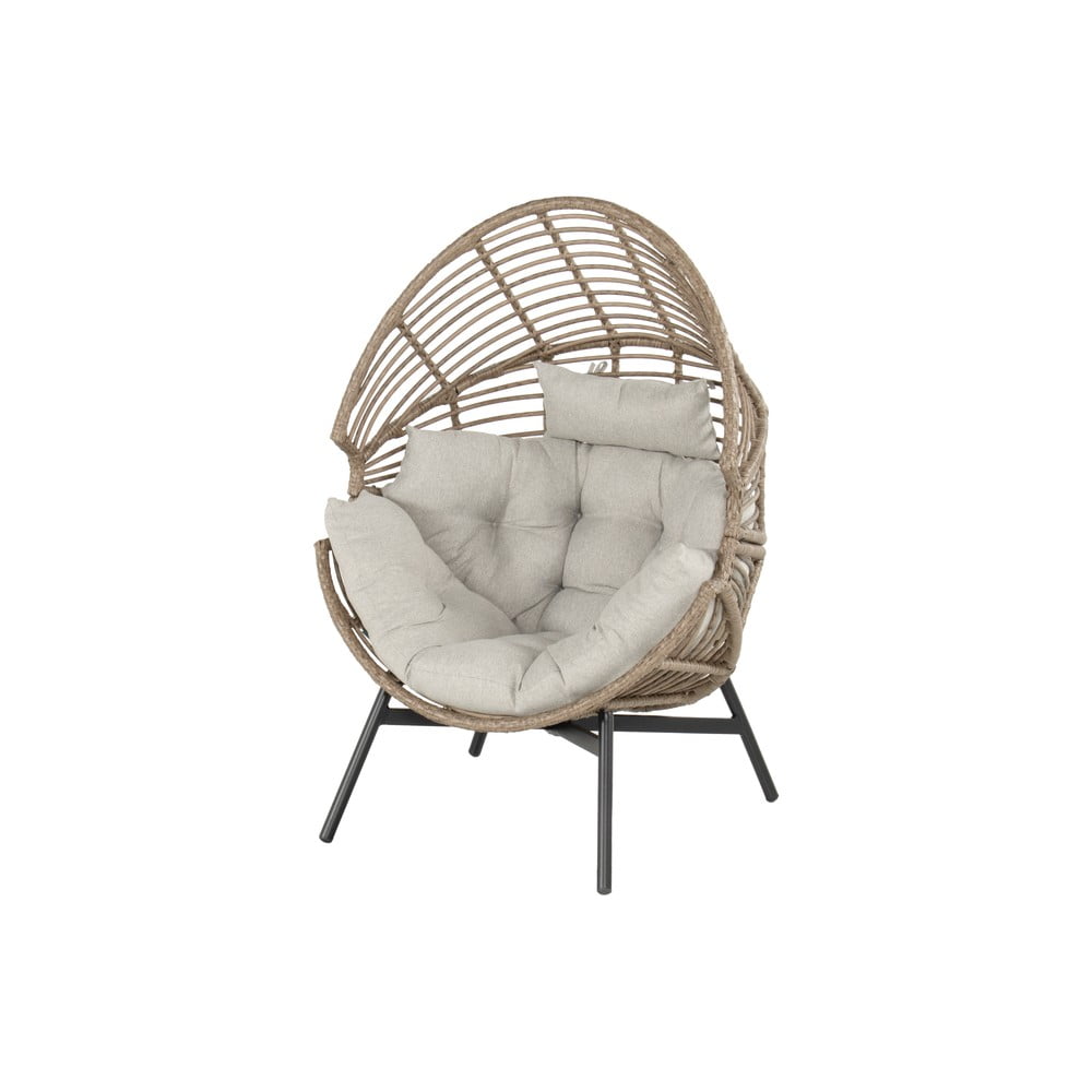 Fehér-natúr színű műrattan kerti fotel Cassia – Hartman