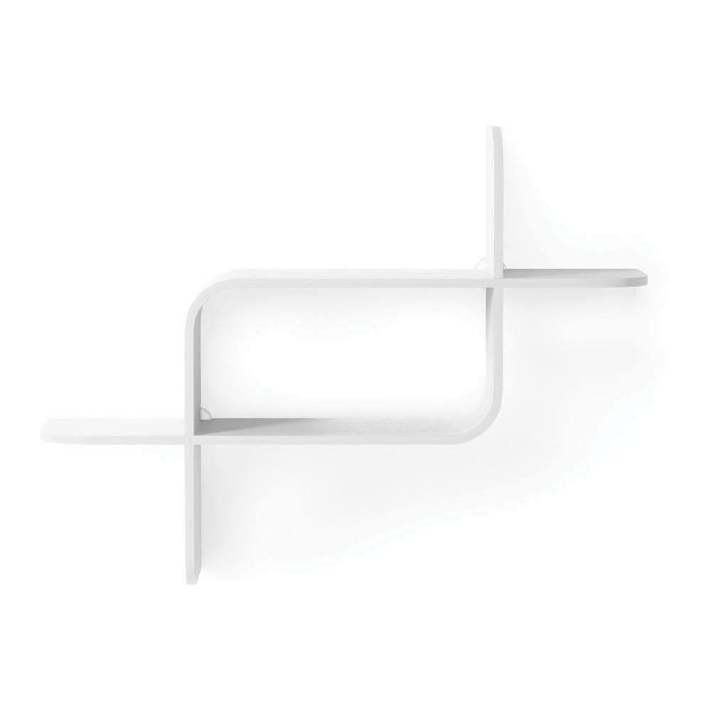 Fehér többszintes kaucsukfa fali polc 62 cm Montage – Umbra