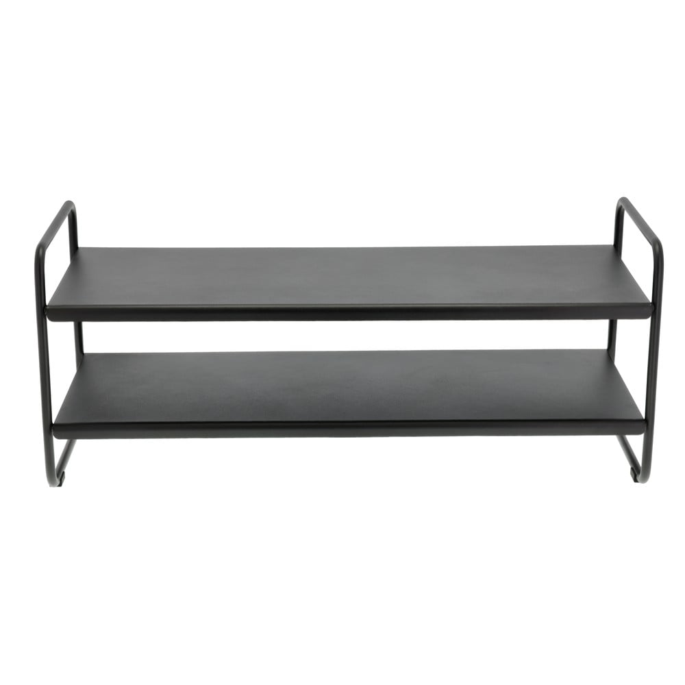 Fekete acél cipőtartó állvány 33x33x80 cm A-Shoe – Zone