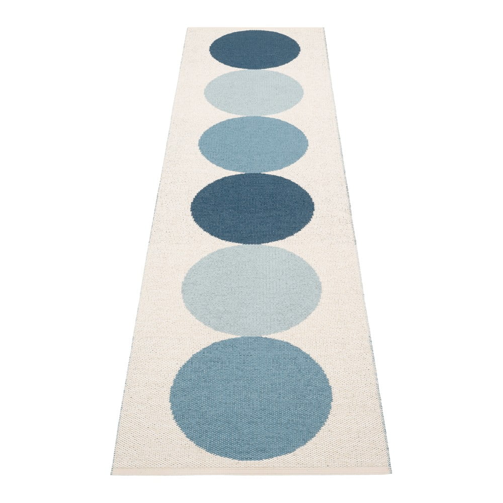 Kék-krémszínű kültéri-beltéri futószőnyeg 70x280 cm Otto Sky – Pappelina