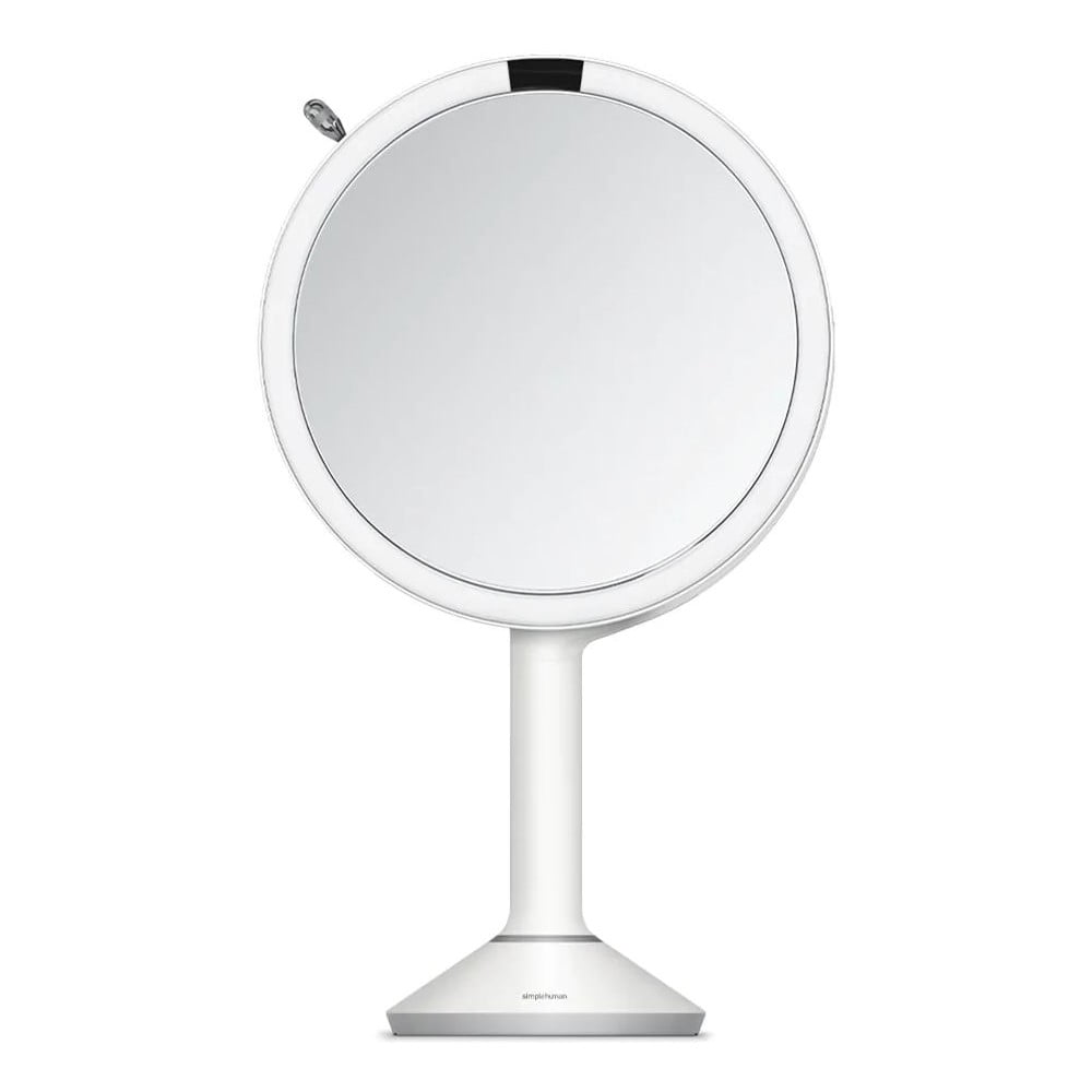 Kozmetikai tükör világítással-nagyítós (ötszörös) ø 20 cm Sensor Trio – simplehuman