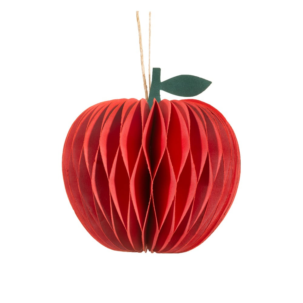 Papír kézzel készített karácsonyfadísz ø 8 cm Honeycomb Apple – Sass & Belle