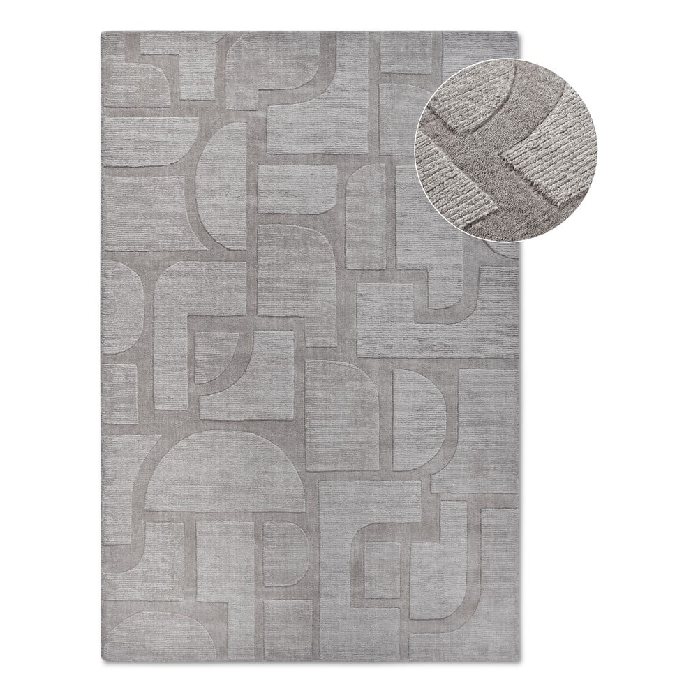 Szürke kézi szövésű gyapjú szőnyeg 80x150 cm Alexis – Villeroy&Boch