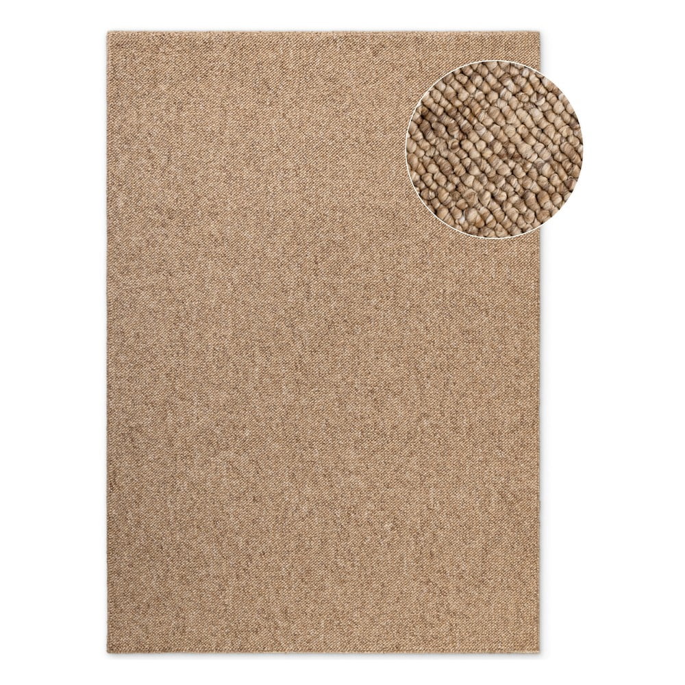 Világosbarna mosható szőnyeg 80x150 cm Rocco Caramel – Elle Decoration