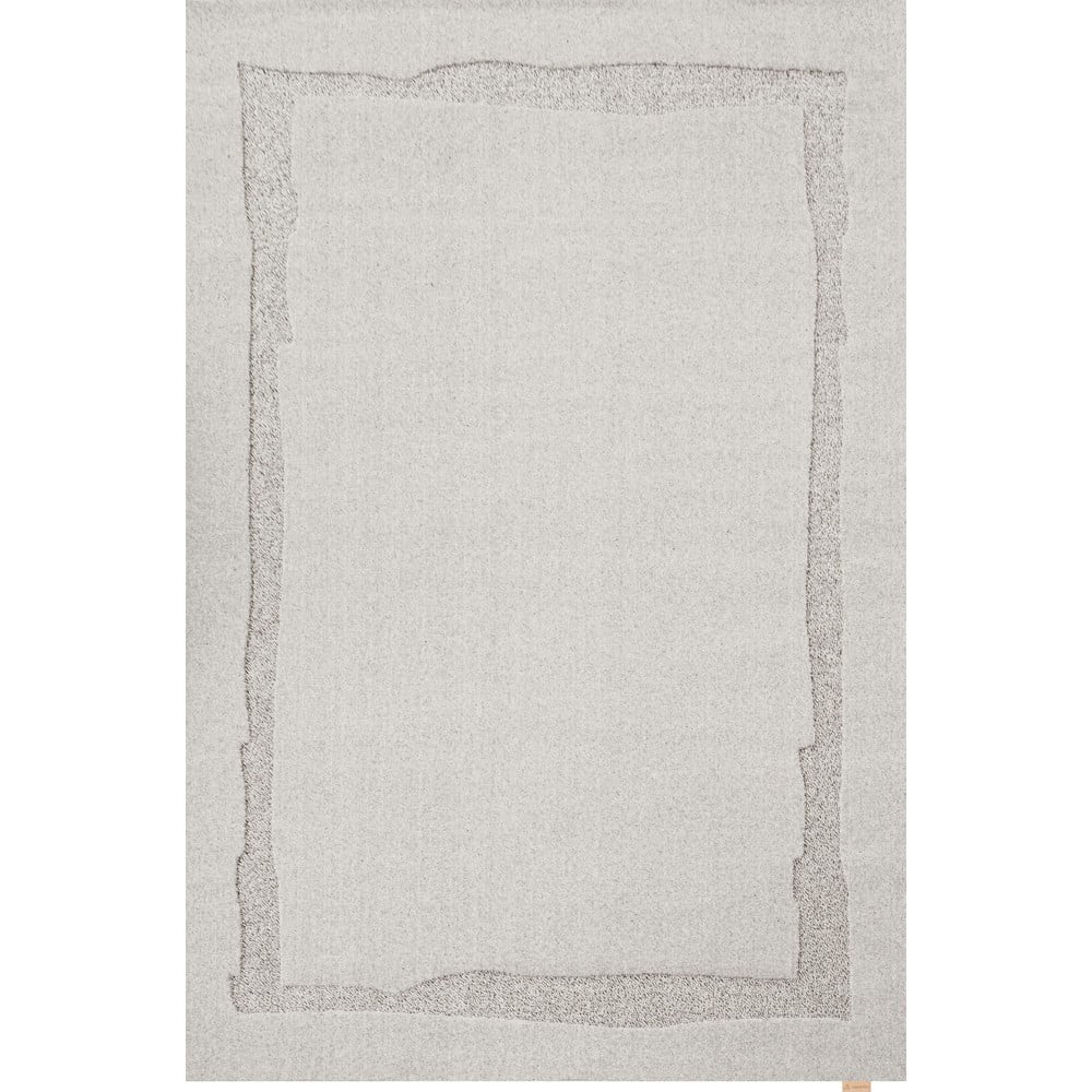 Világosszürke gyapjú szőnyeg 200x300 cm Morphic Rocca – Agnella