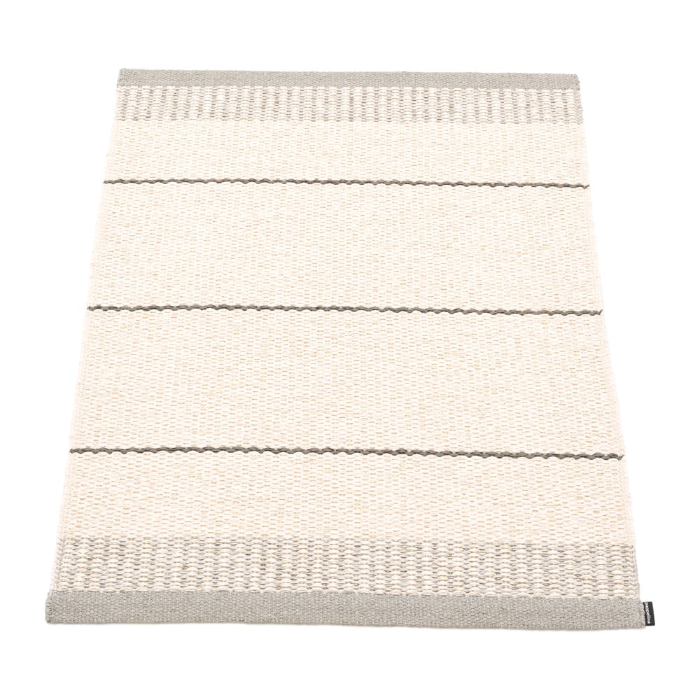 Világosszürke-krémszínű kültéri-beltéri szőnyeg 60x85 cm Belle Warm Grey – Pappelina
