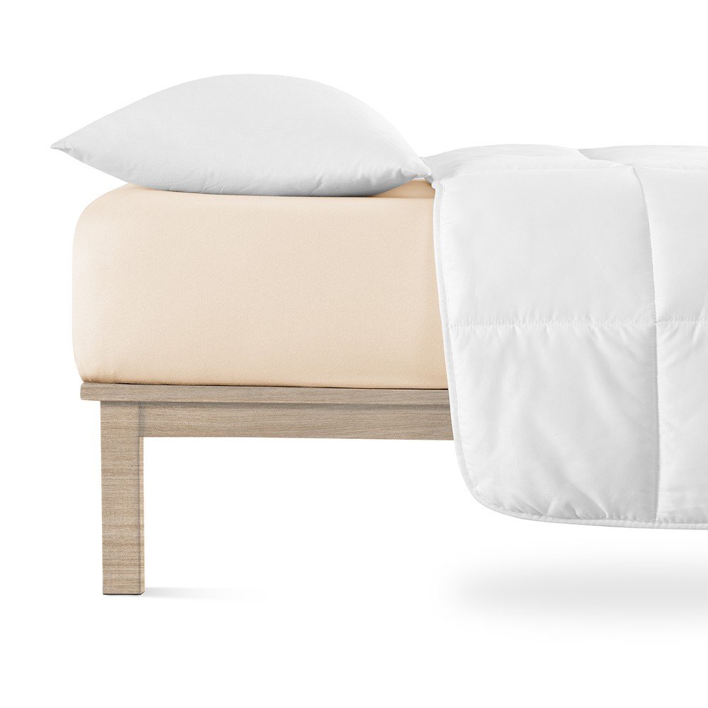 Bézs gumis jersey lepedő 160x200 cm Boxspring – Andrea Simone