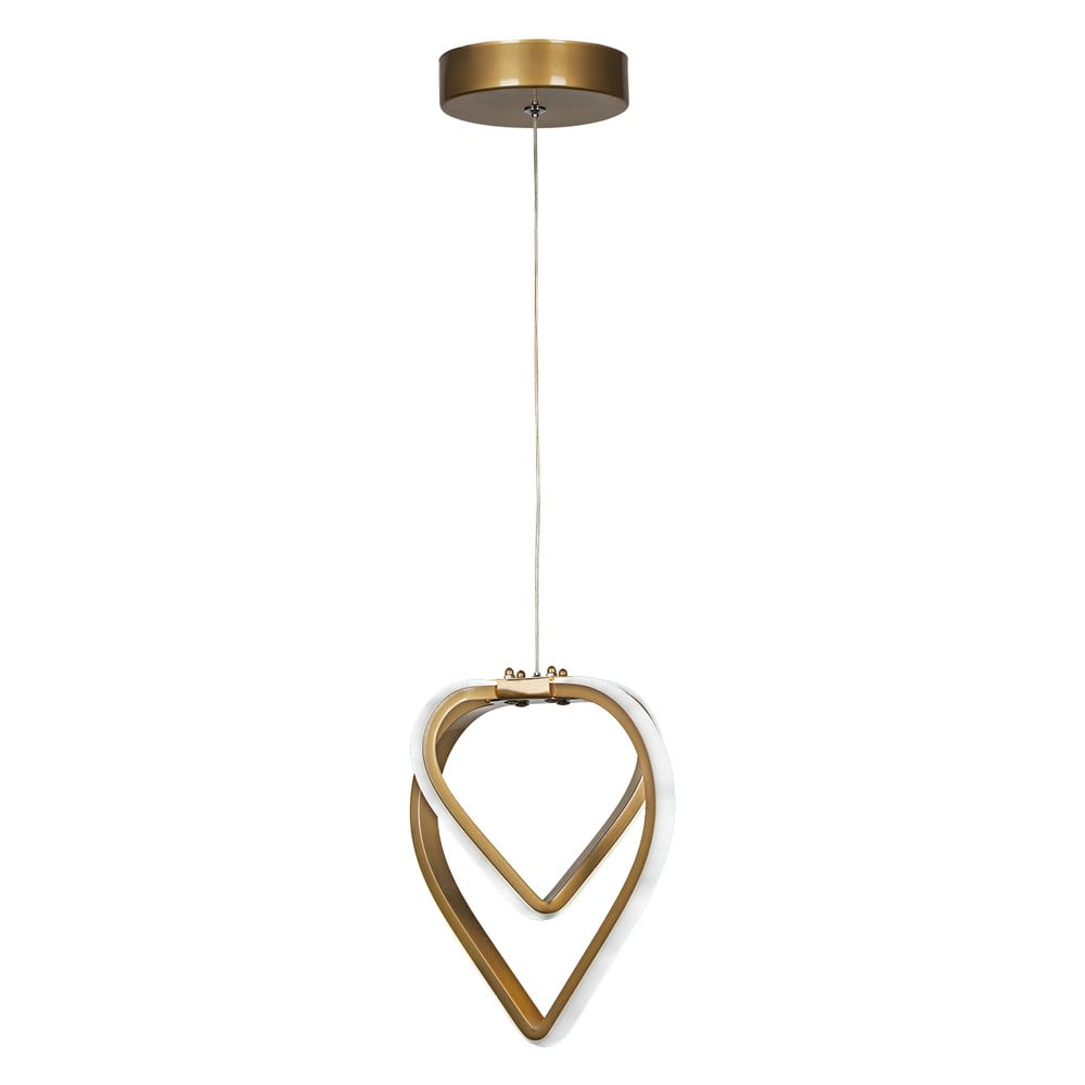 Bronzszínű fém LED függőlámpa ø 22 cm Sevinc – Squid Lighting