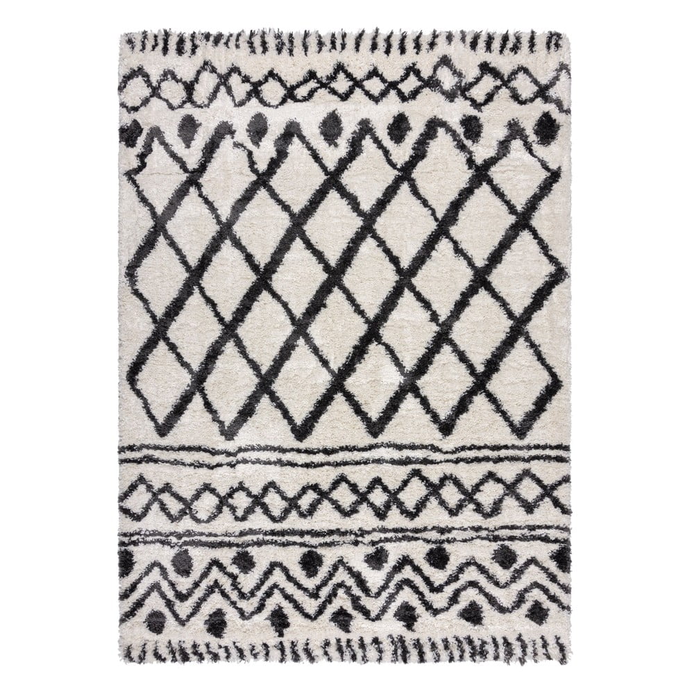 Elefántcsont színű szőnyeg 120x170 cm Souq Lines – Flair Rugs