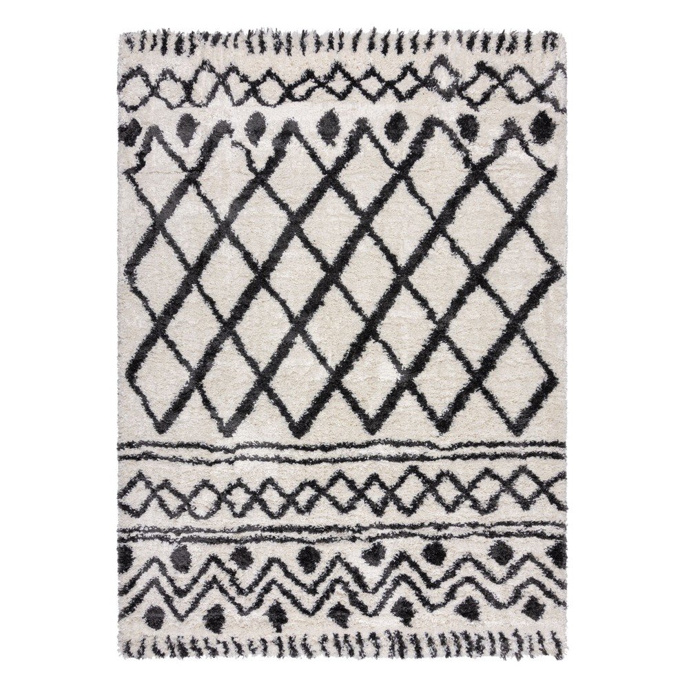 Elefántcsont színű szőnyeg 200x290 cm Souq Lines – Flair Rugs