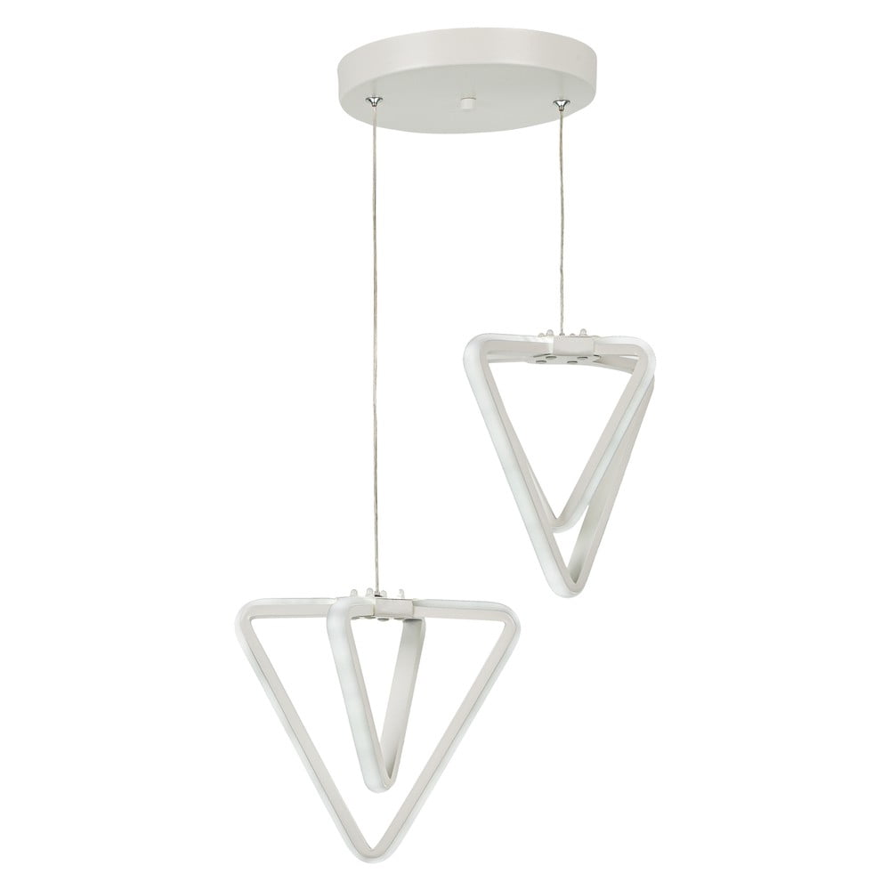 Fehér fém LED függőlámpa ø 20 cm Baris – Squid Lighting