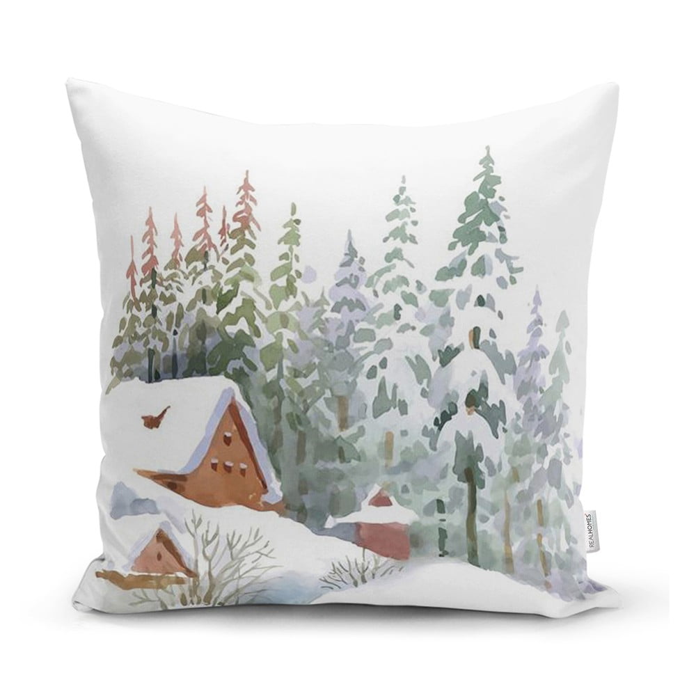 Karácsonyi mintás textil párnahuzat 43x43 cm – Mila Home
