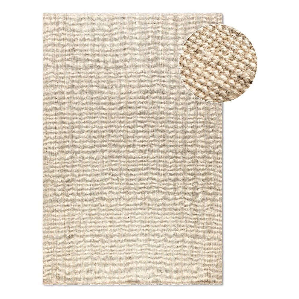 Krémszínű juta szőnyeg 160x230 cm Bouclé – Hanse Home