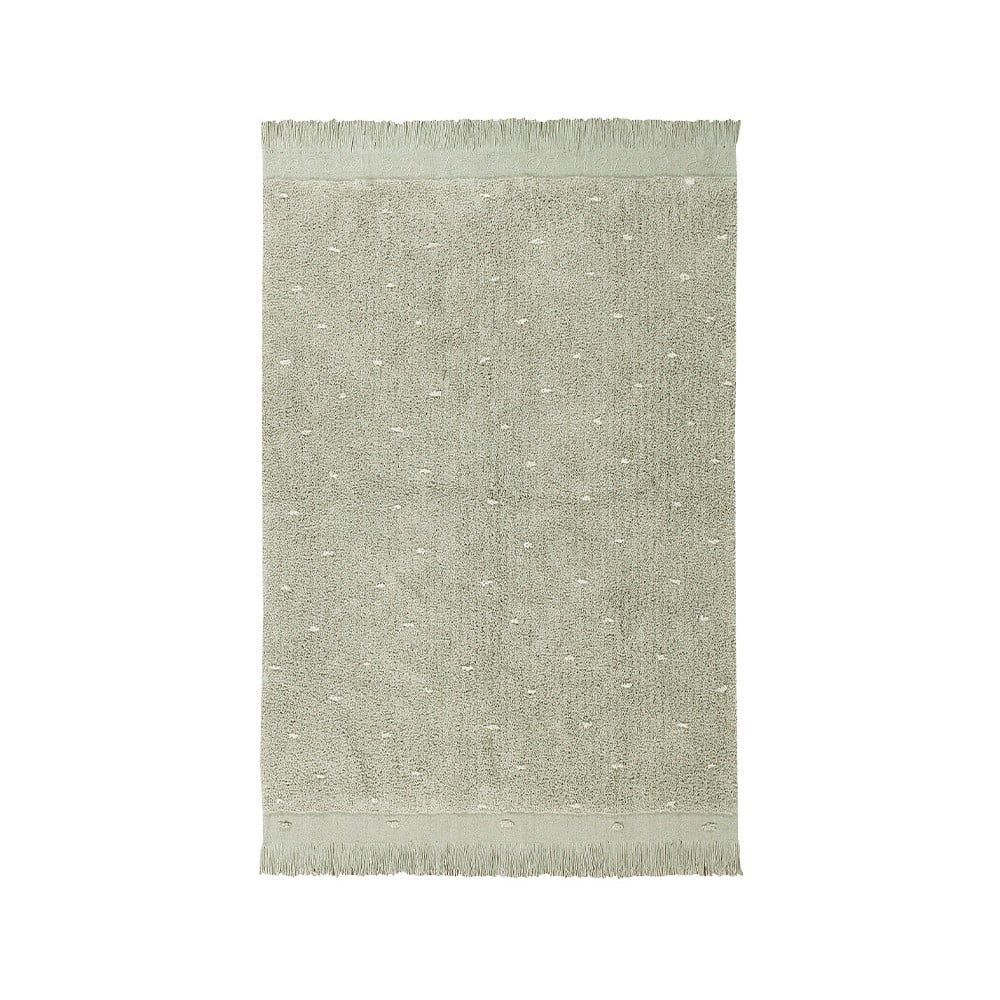 Világoszöld mosható kézi szövésű pamut szőnyeg 140x200 cm Woods Symphony Olive – Lorena Canals