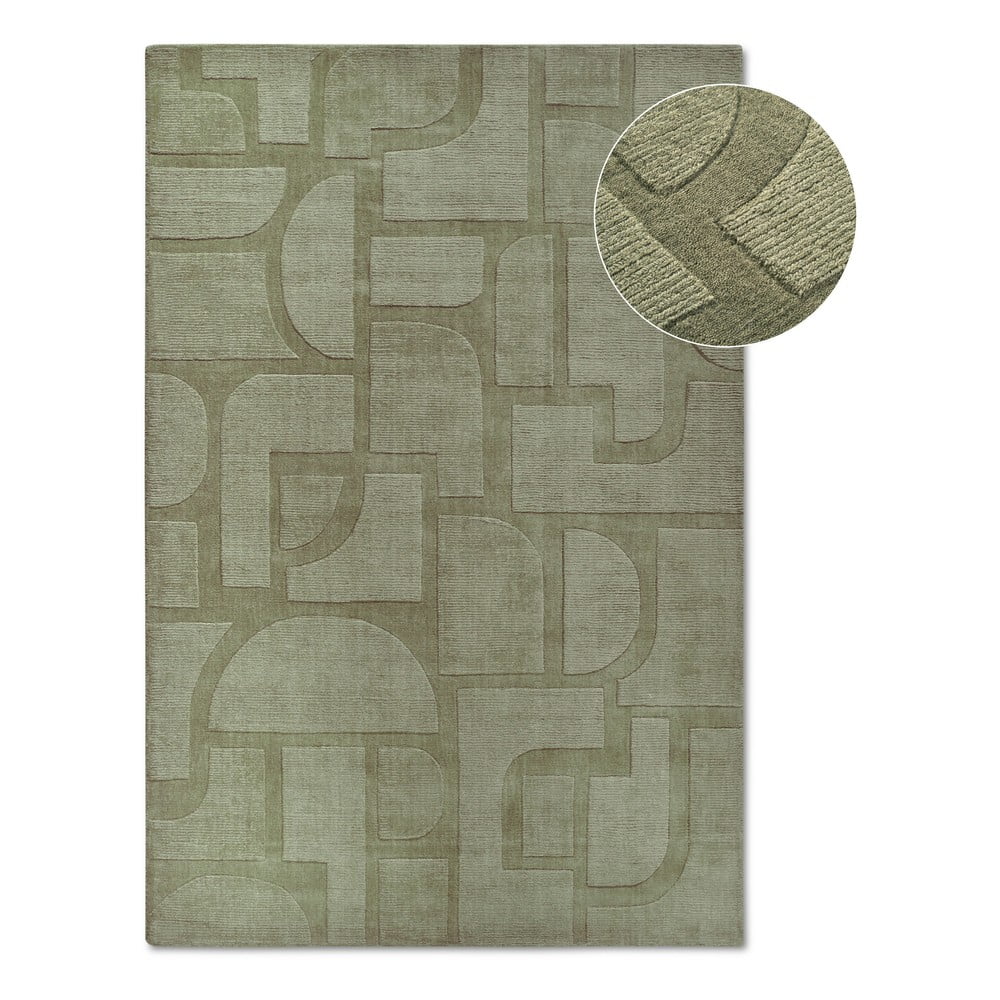 Zöld kézi szövésű gyapjú szőnyeg 190x280 cm Alexis – Villeroy&Boch