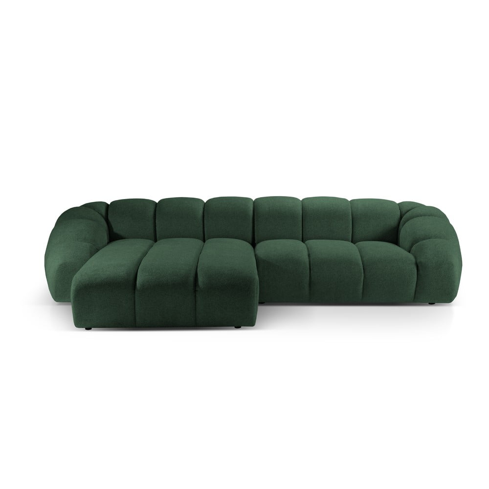 Zöld sarokkanapé (bal oldali) Diana – Micadoni