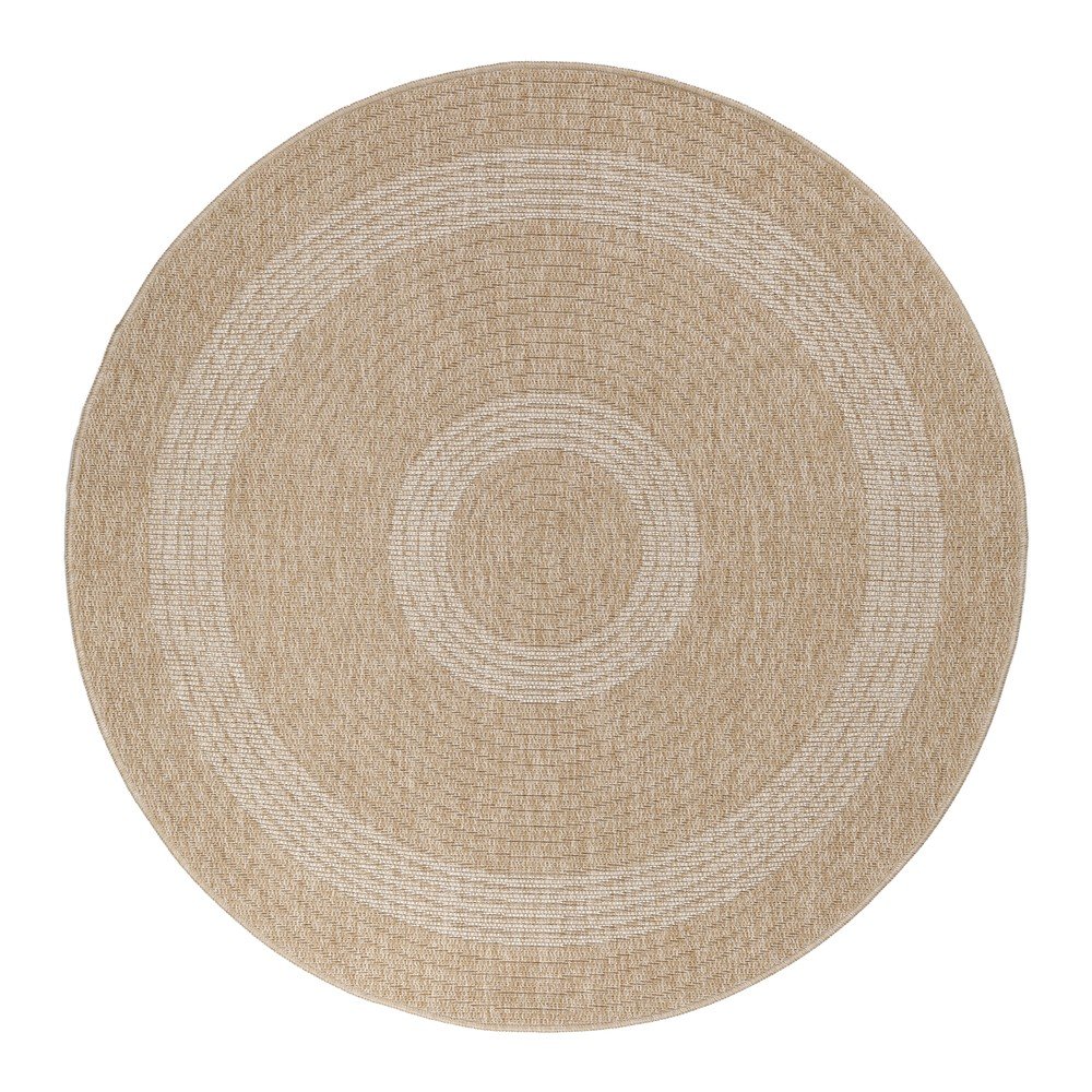 Bézs kerek kültéri szőnyeg ø 80 cm Comilla – Ayyildiz Carpets