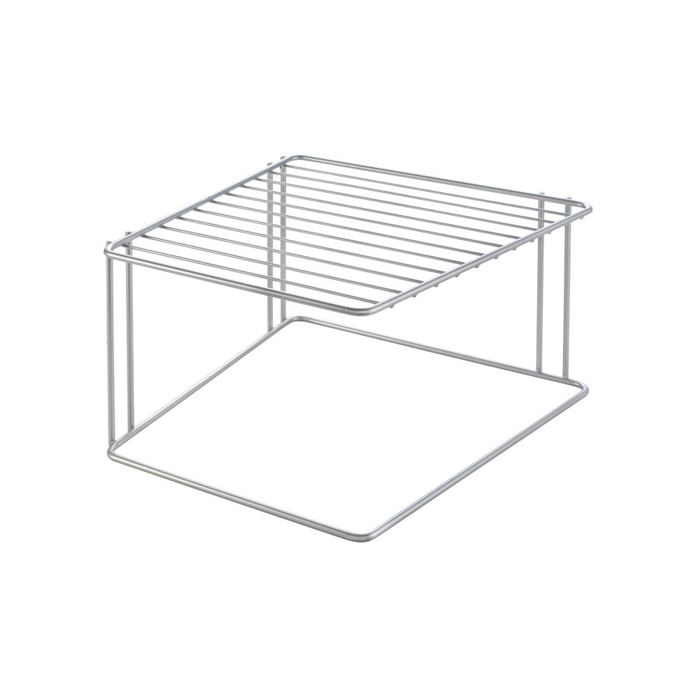 Ezüstszínű acél kiegészítő polc 25x25 cm Boxe – Metaltex