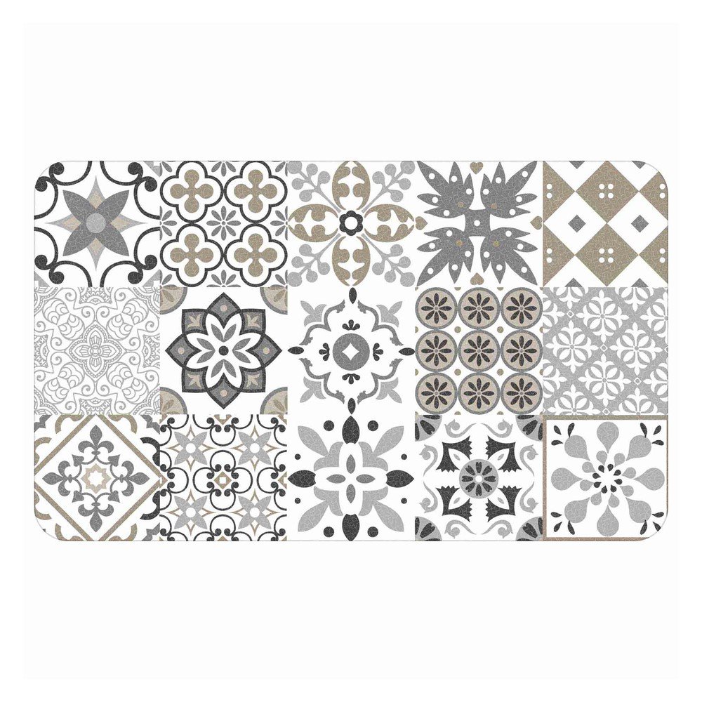 Fehér PVC szőnyeg 45x75 cm Salou – douceur d'intérieur
