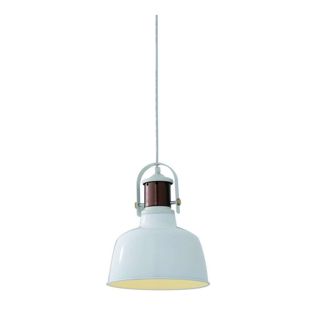 Fehér függőlámpa fém búrával ø 21