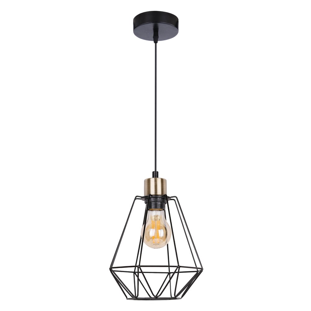 Fekete fém függőlámpa ø 19 cm Primo – Candellux Lighting