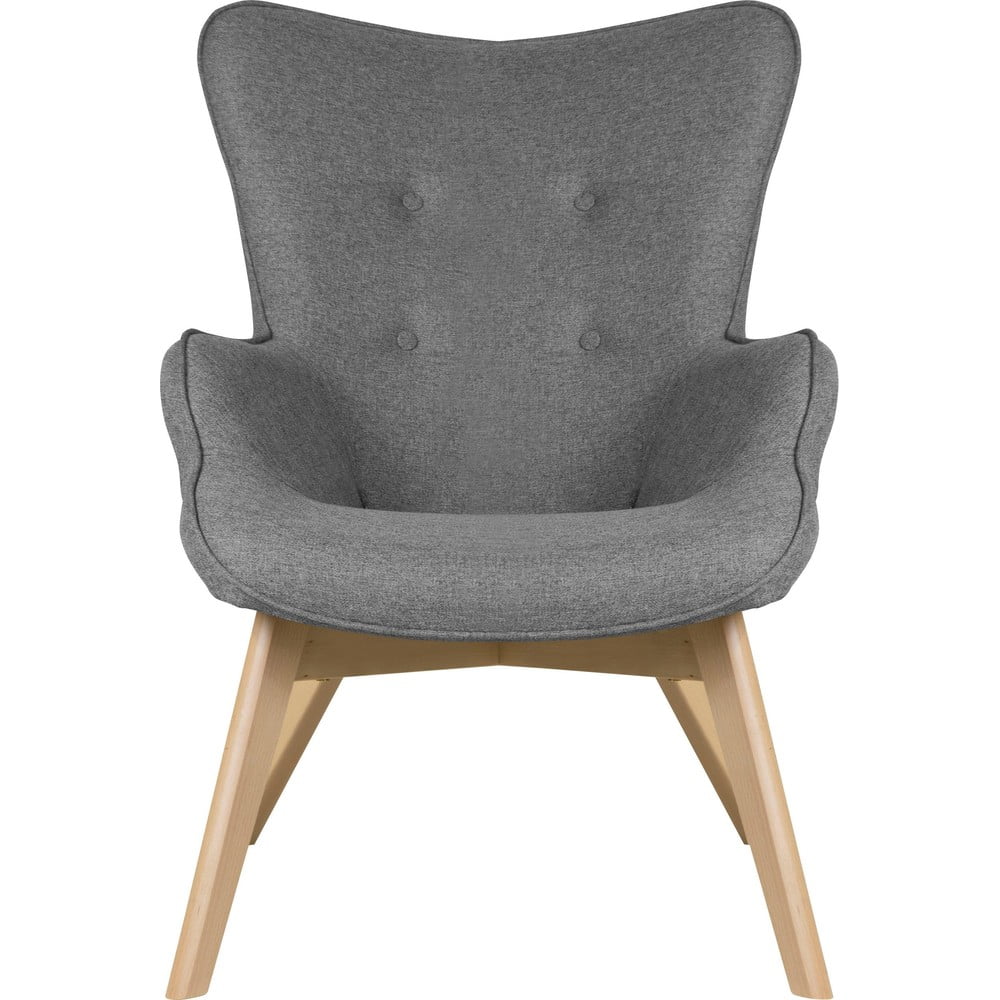 Szürke fotel Niko – Ropez