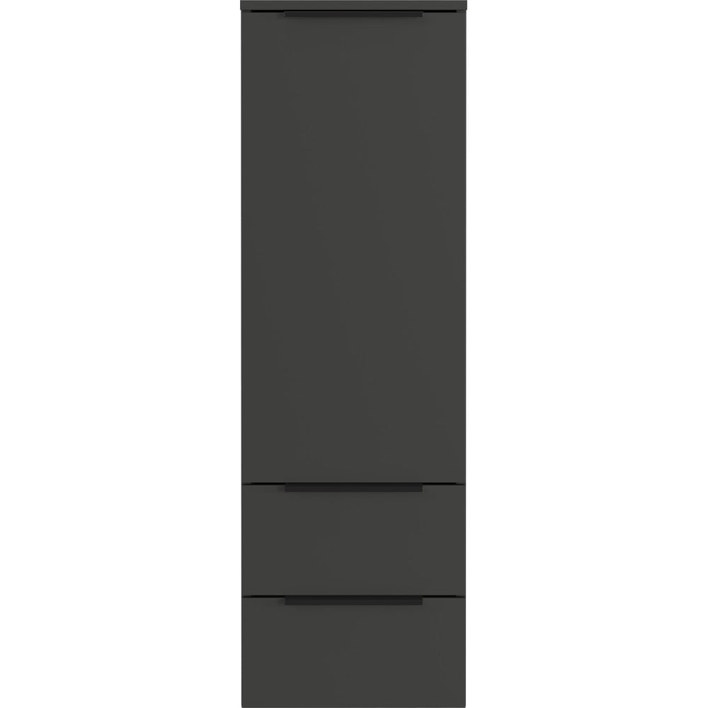 Antracitszürke magas-fali fürdőszoba szekrény 36x111 cm Crandon – Germania