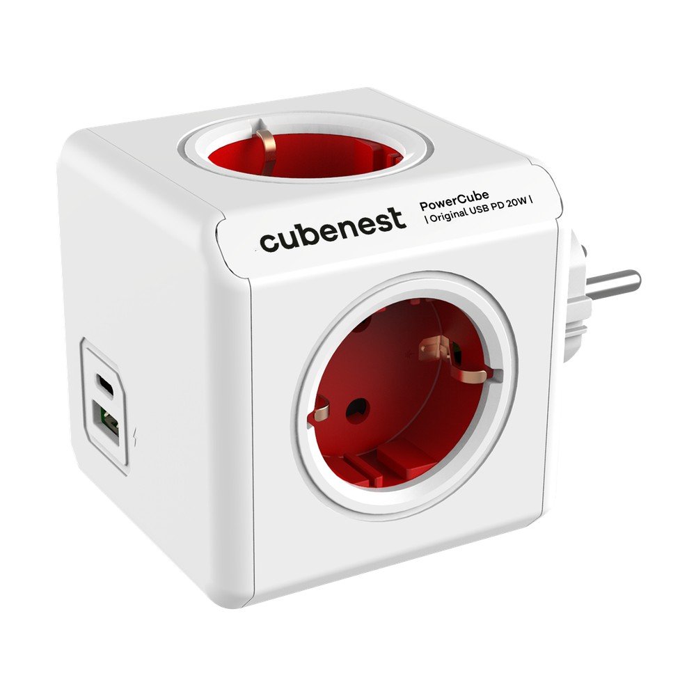 Elosztó PowerCube Original USB Schuko – Cubenest