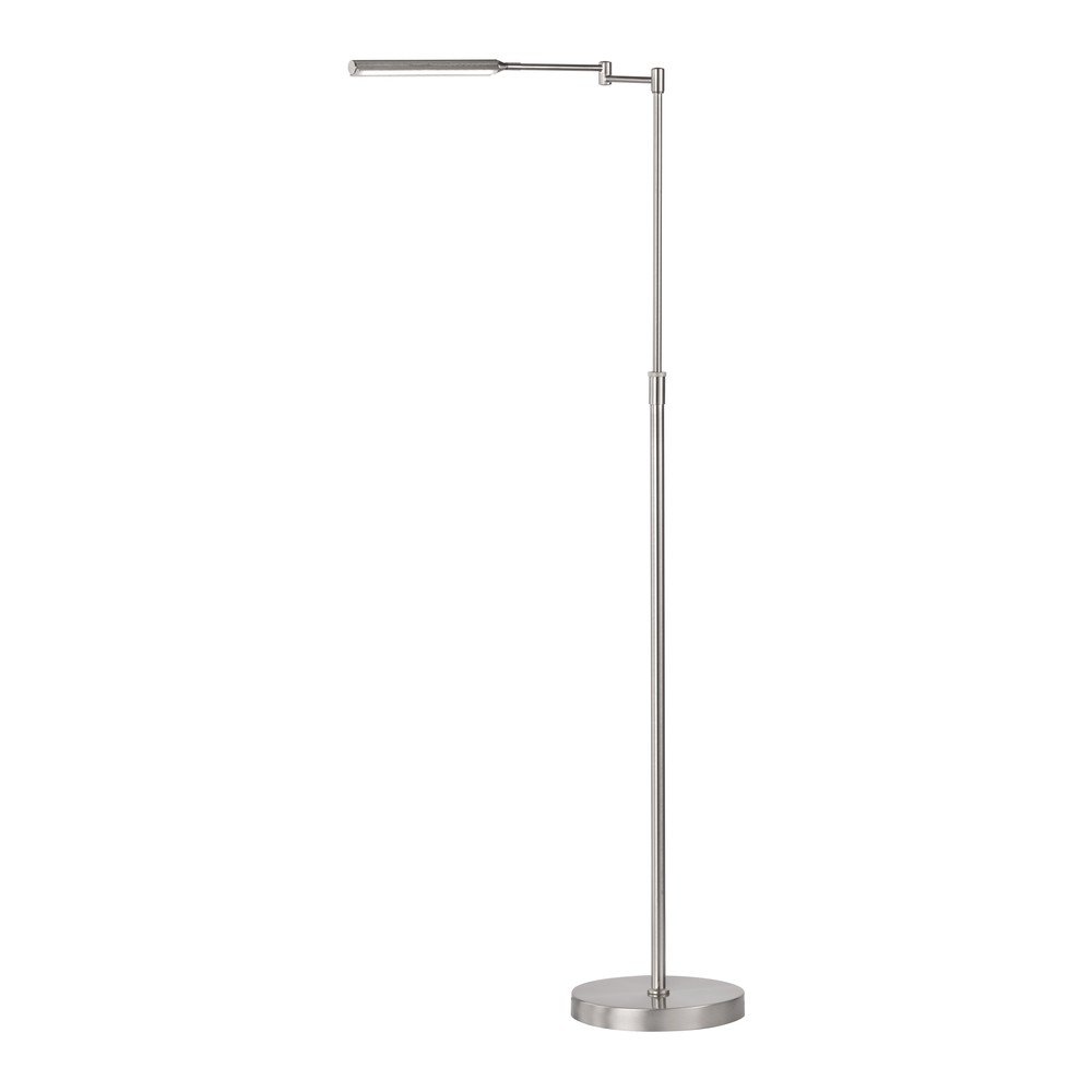 Ezüstszínű LED állólámpa fém búrával (magasság 130 cm) Nami – Fischer & Honsel