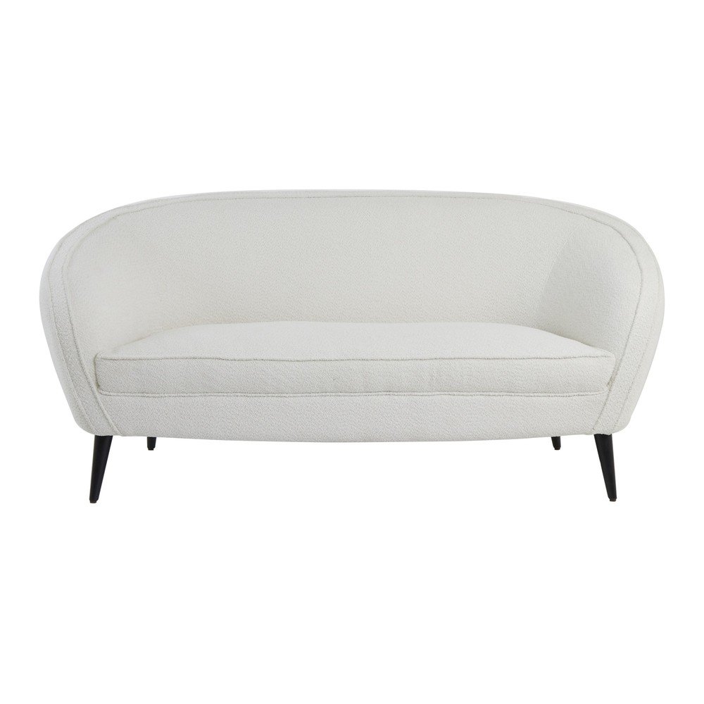 Fehér buklé kanapé 160 cm Almond – Light & Living