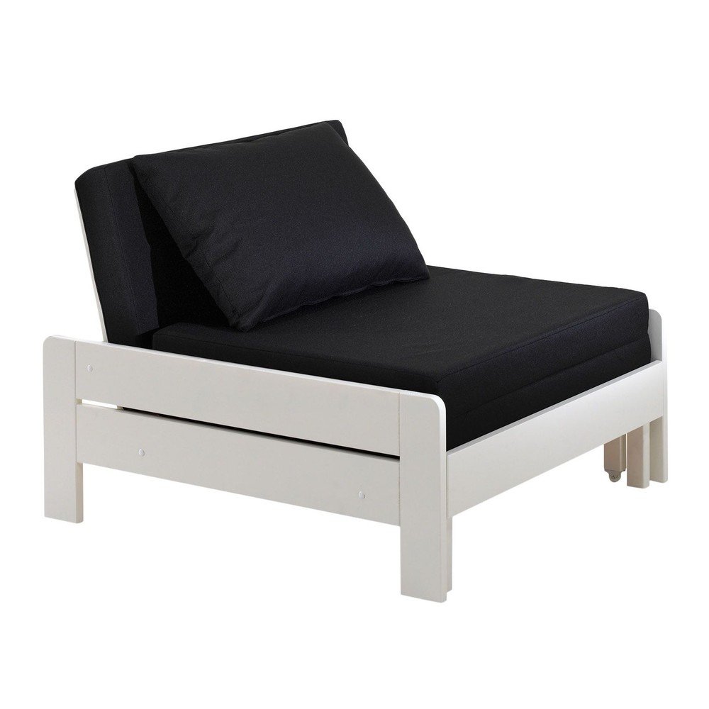 Fehér-fekete gyerek fotel Pino - Vipack