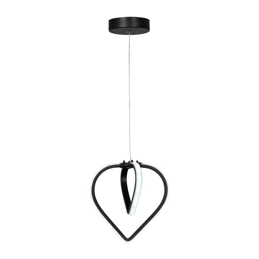 Fekete fém LED függőlámpa ø 22 cm Sevinc – Squid Lighting